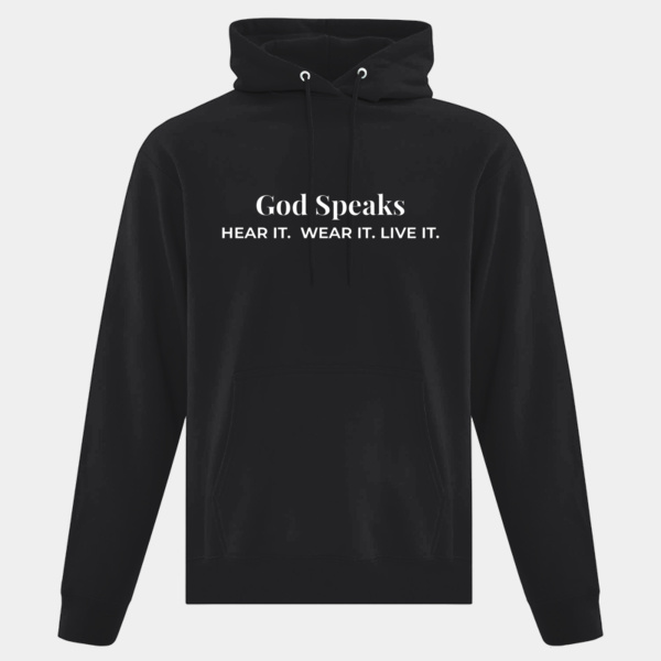 God Speaks Hooded Sweatshirt-HLW