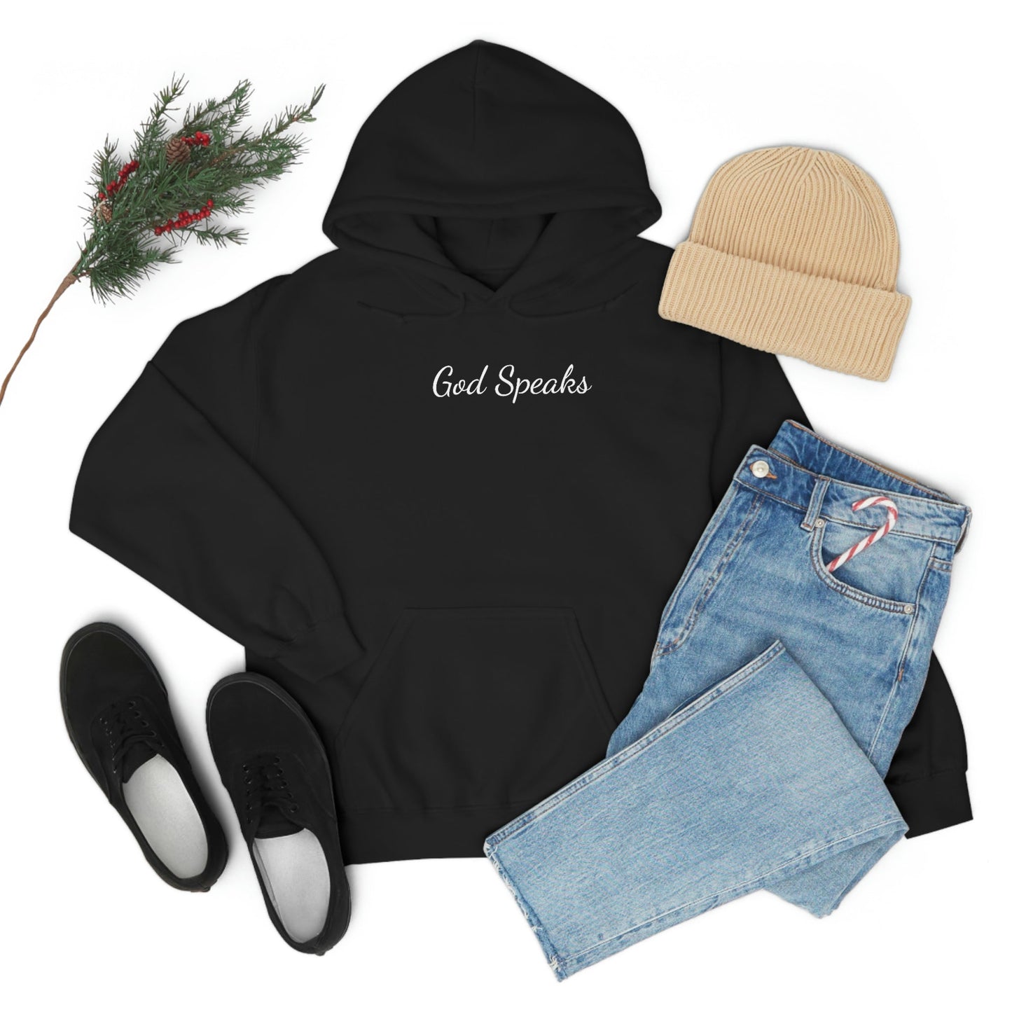 God Speaks Hooded Sweatshirt-Numbers
