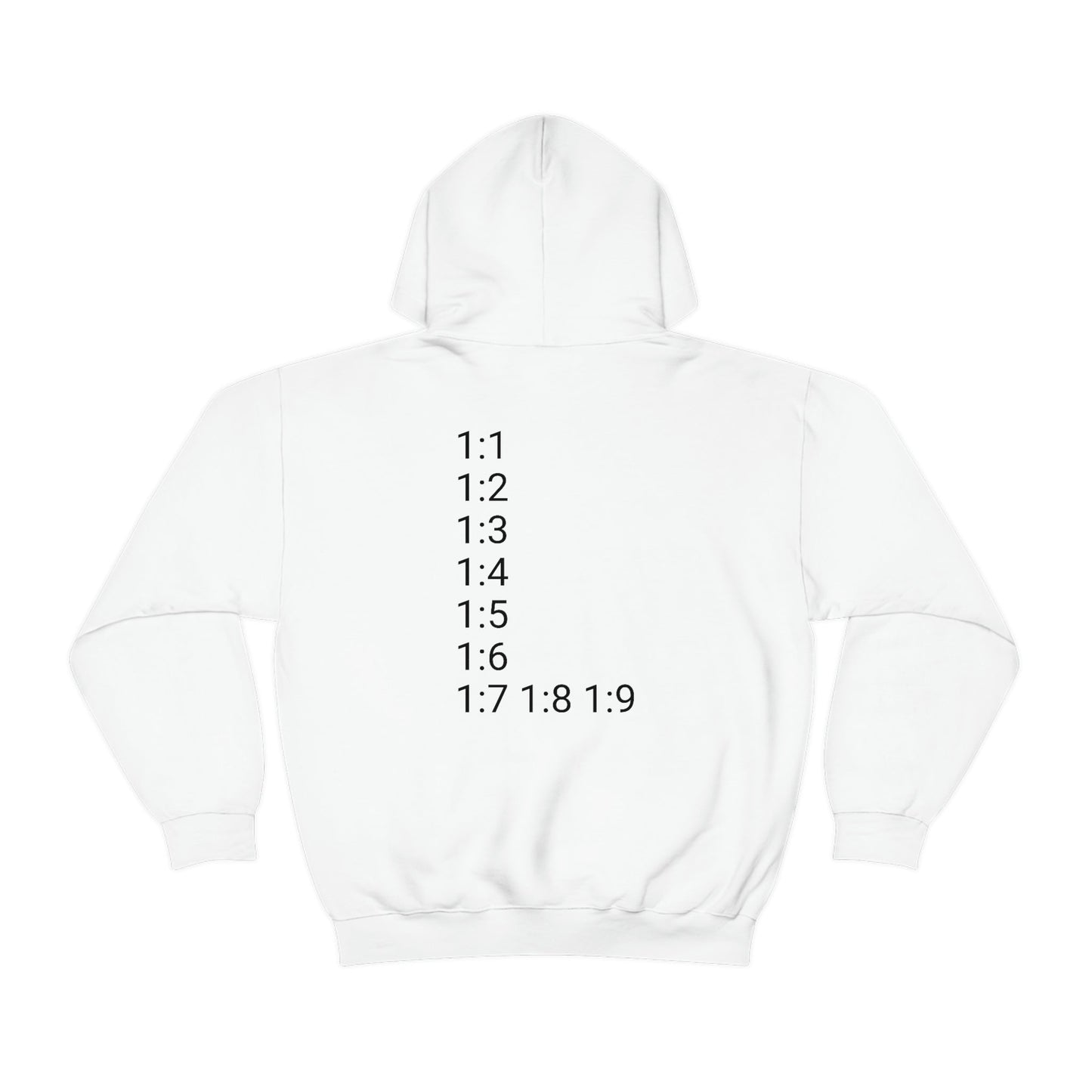God Speaks Hooded Sweatshirt-Numbers