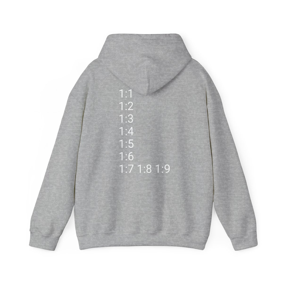 God Speaks Hooded Sweatshirt-Zipper Numbers