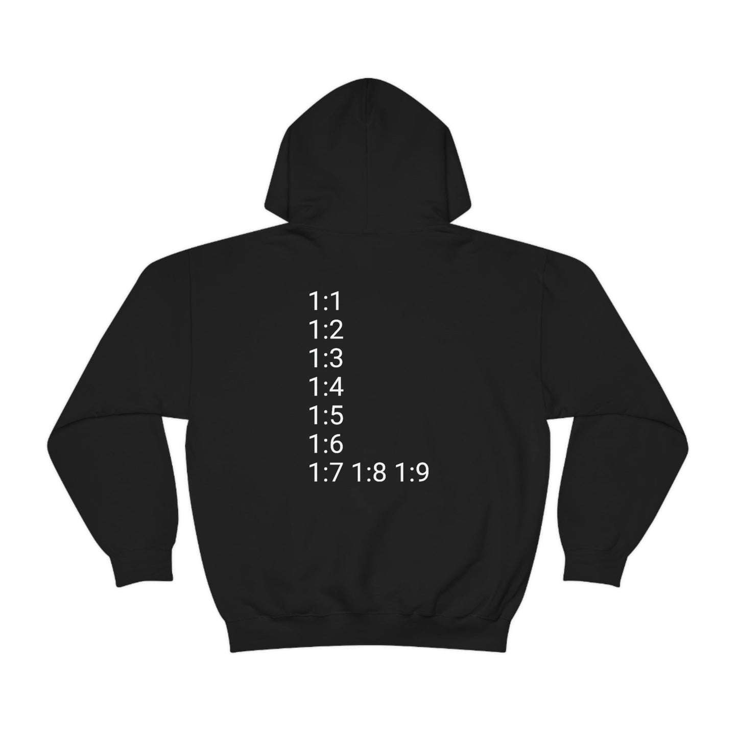 God Speaks Hooded Sweatshirt-Numbers