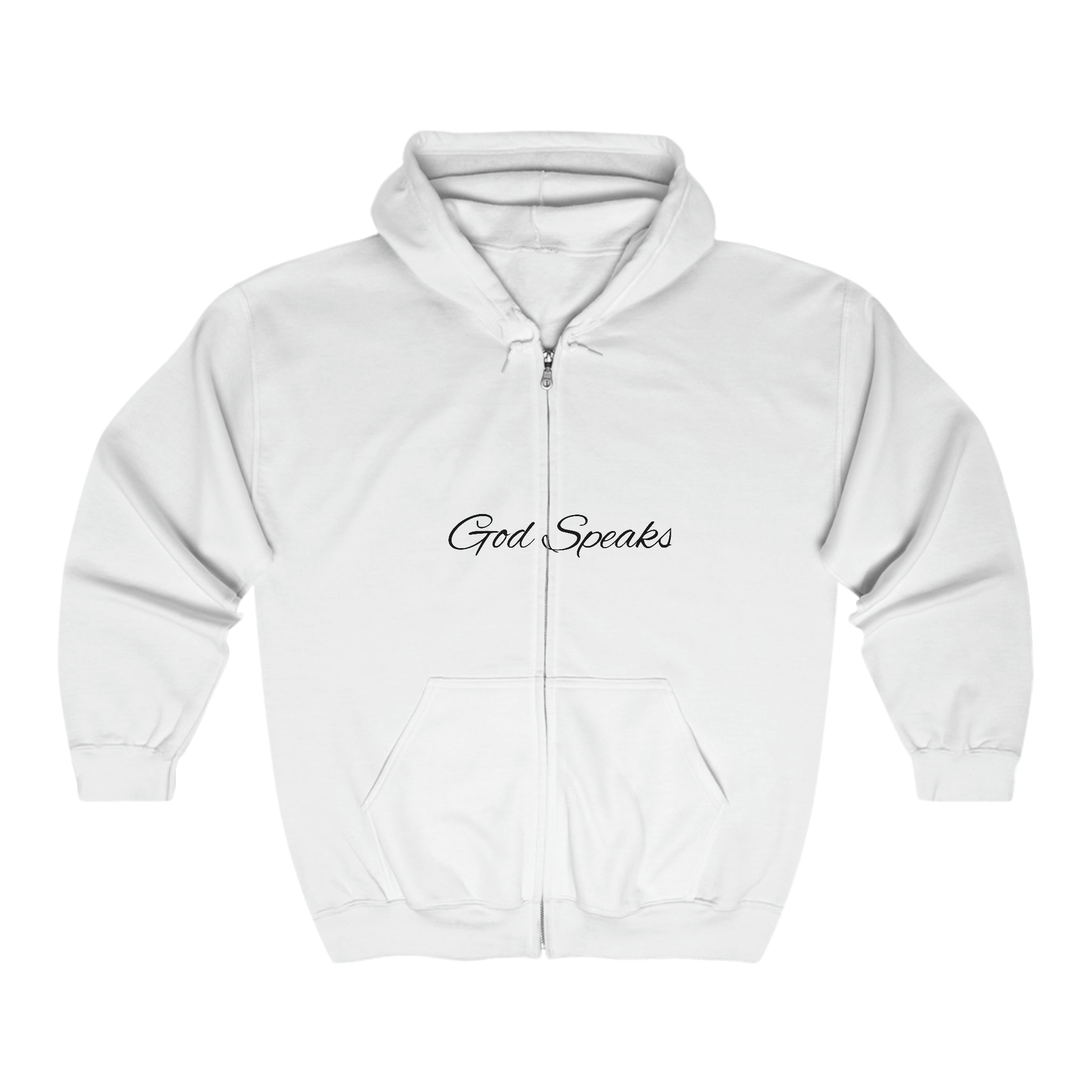 God Speaks Full Zip Hooded Sweatshirt-Numbers