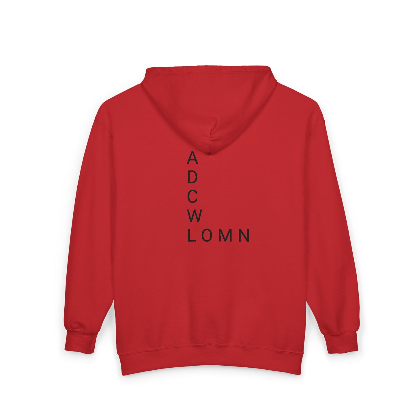 Full Zip Hooded Sweatshirt-Signature Letters-CS