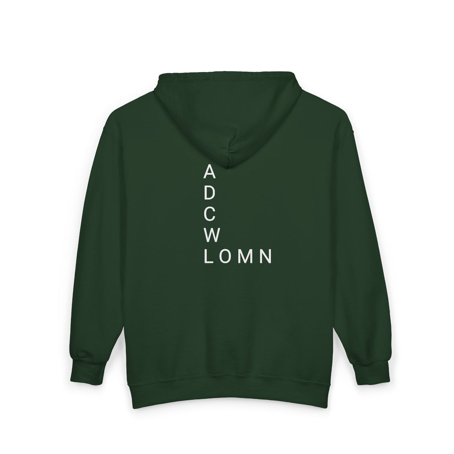 Full Zip Hooded Sweatshirt-Signature Letters-CS