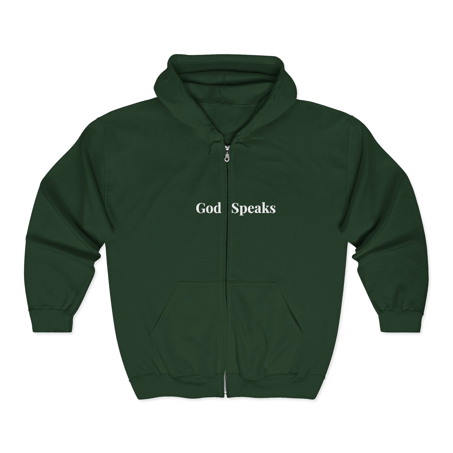 God Speaks Hooded Sweatshirt-Classic Letters-CS