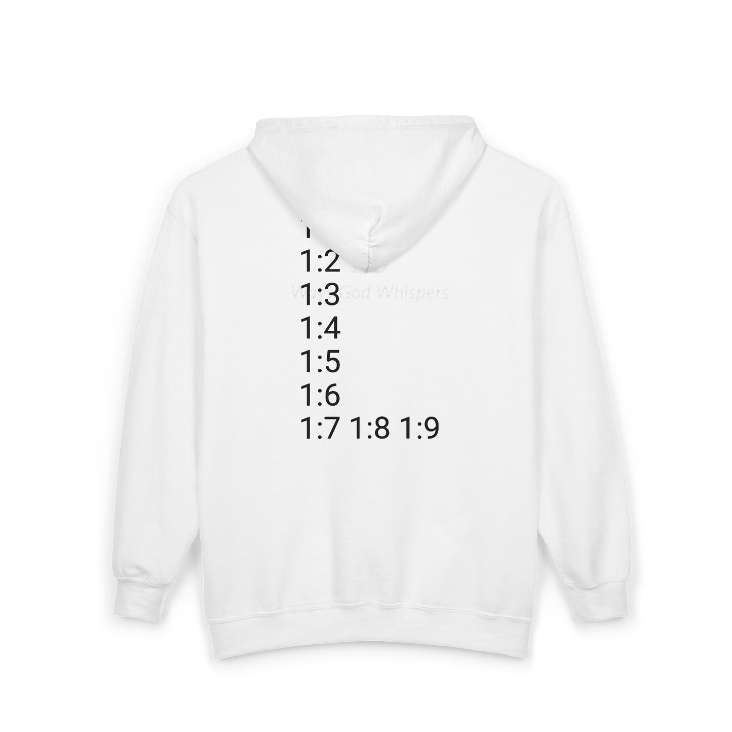 God Speaks Full Zip Hooded Sweatshirt -Classic Numbers-CS