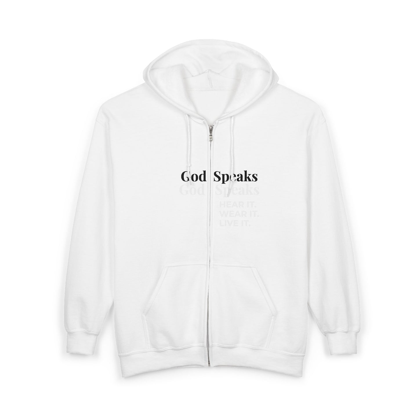 God Speaks Hooded Sweatshirt-Classic Letters-CS