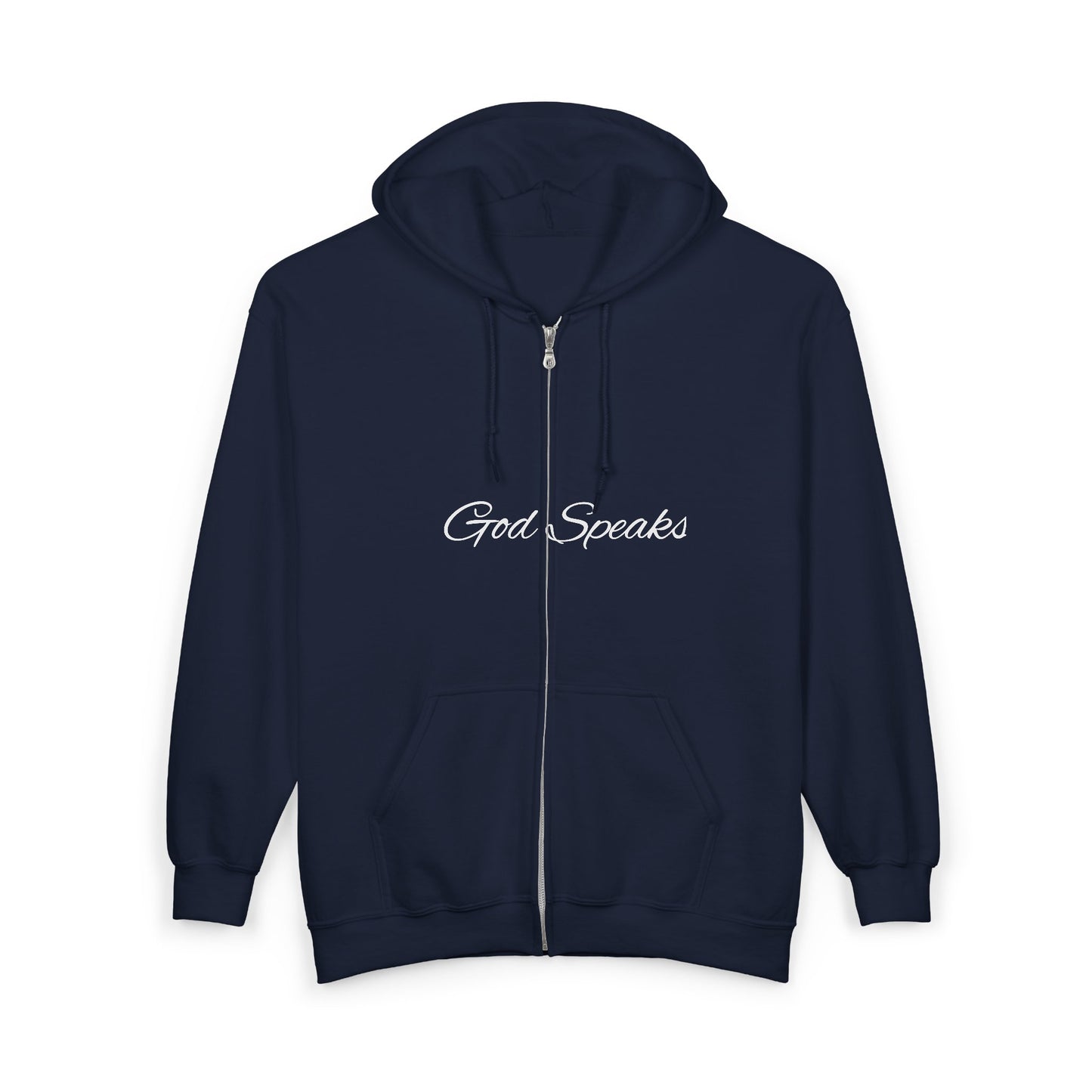 Full Zip Hooded Sweatshirt-Signature Letters-CS
