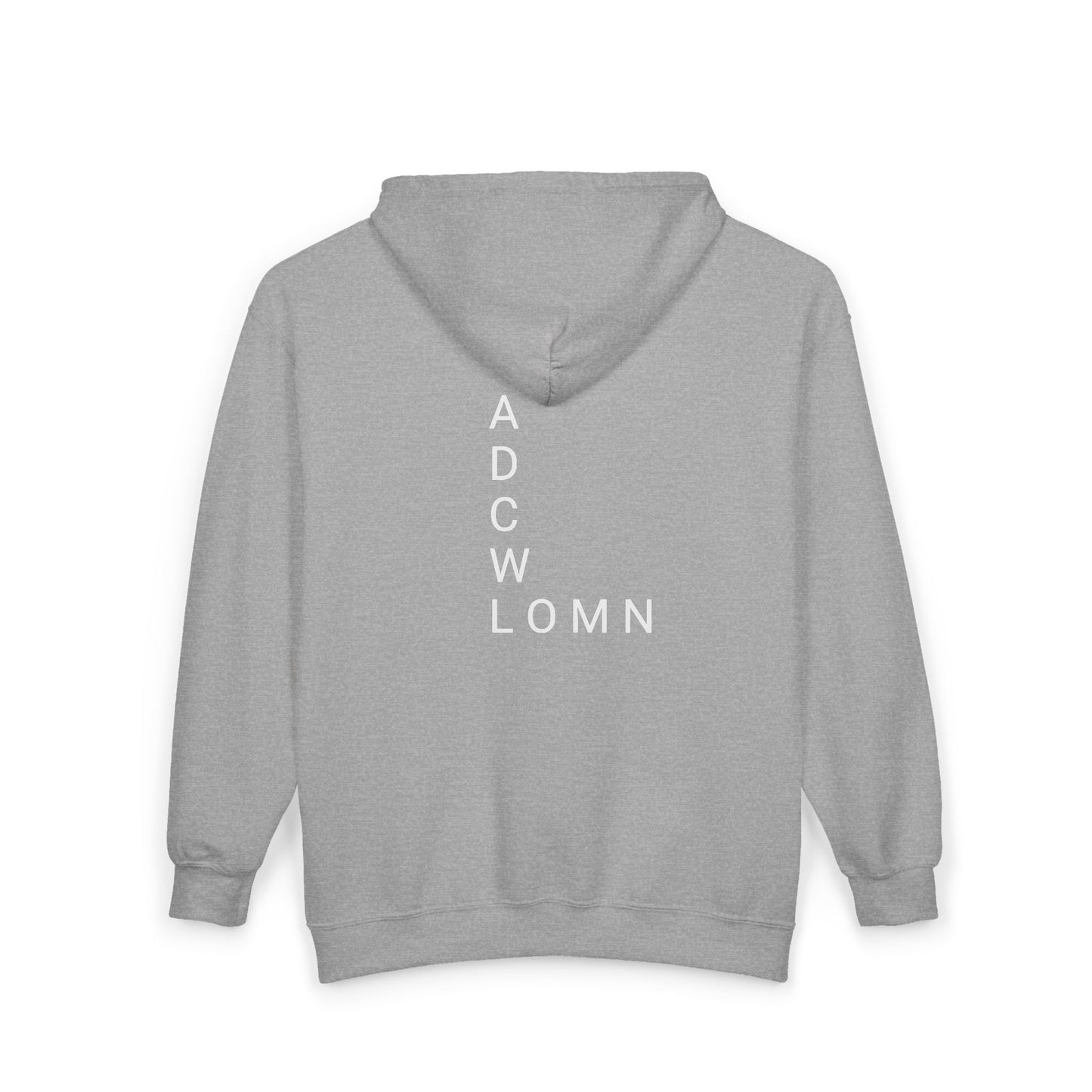 Full Zip Hooded Sweatshirt-Signature Letters-CS