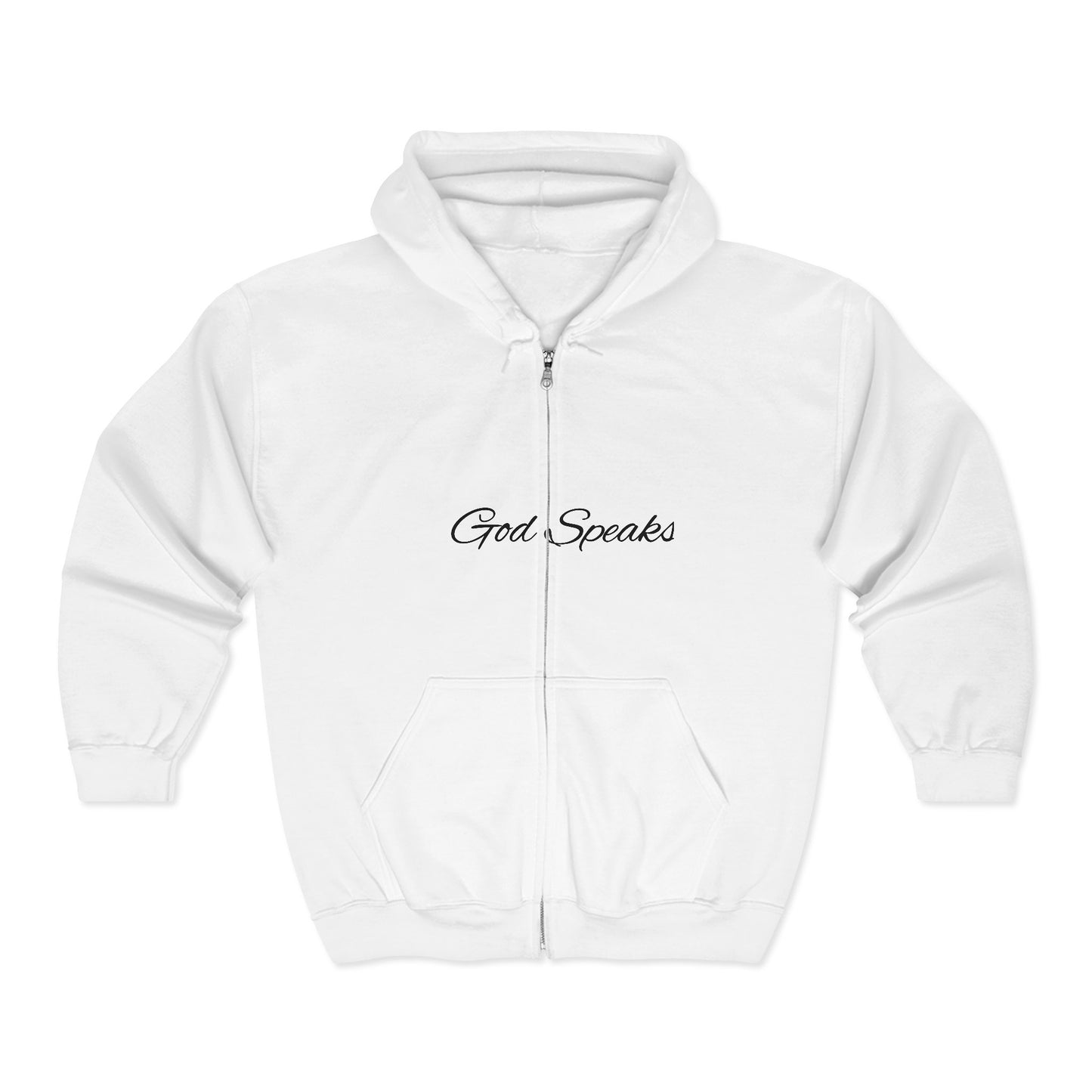 Full Zip Hooded Sweatshirt-Signature Letters-CS