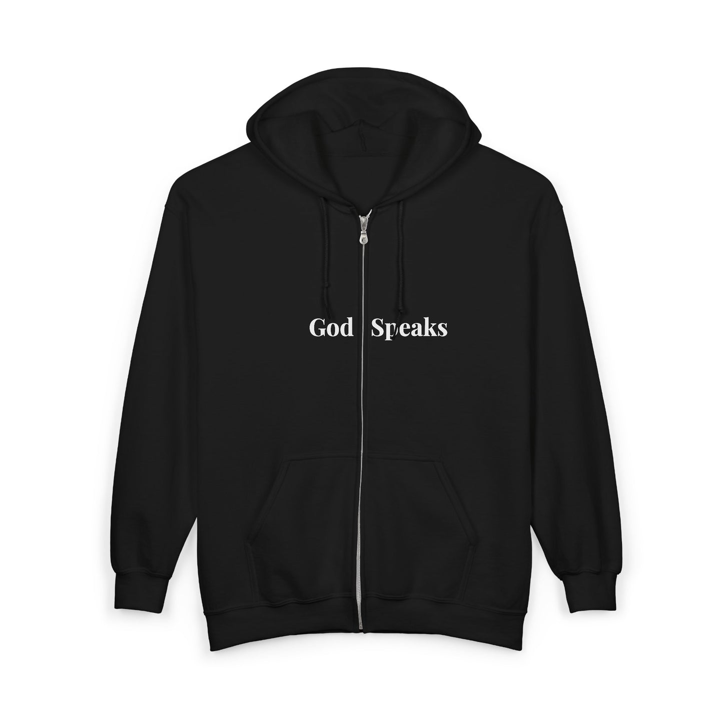 God Speaks Full Zip Hooded Sweatshirt -Classic Numbers-CS