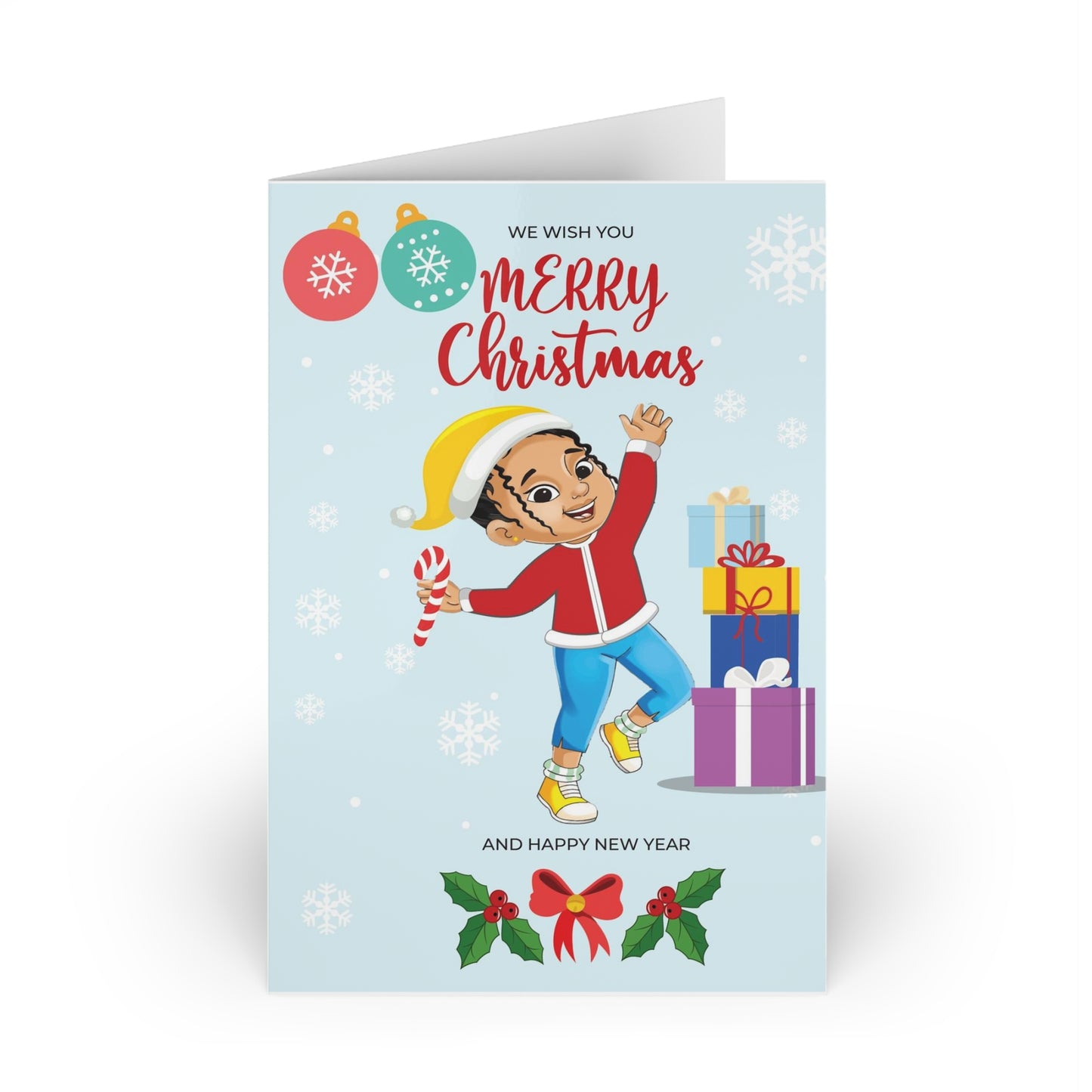 Lila Christmas Cards (1 or 10-pcs)