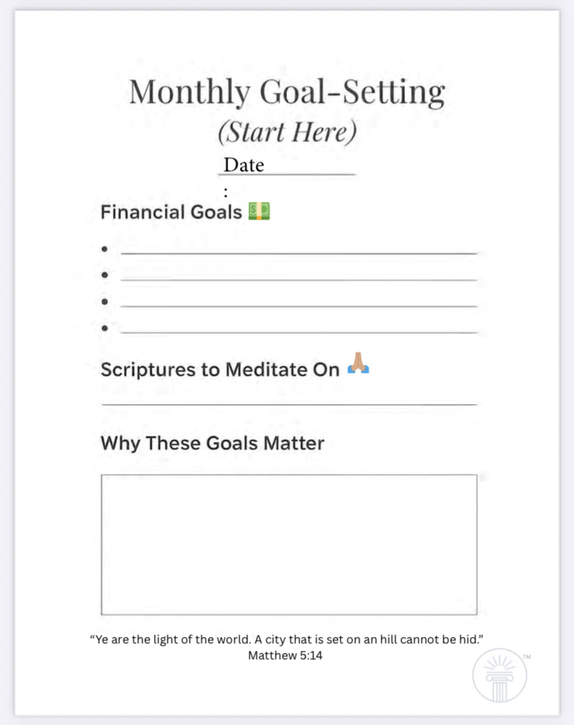 Shine Your Light 30-Day Financial Planner-Digital