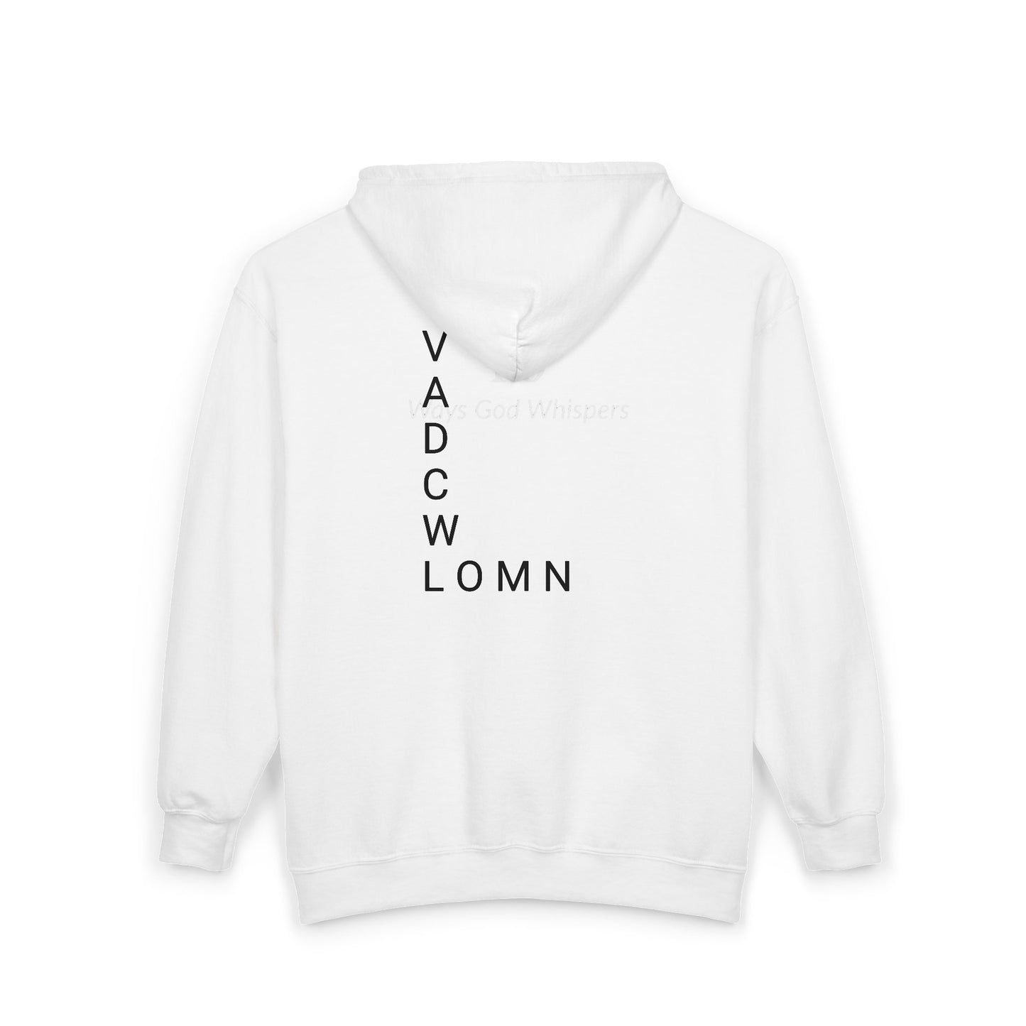 God Speaks Full Zip Hooded Sweatshirt -Classic Letters-CS