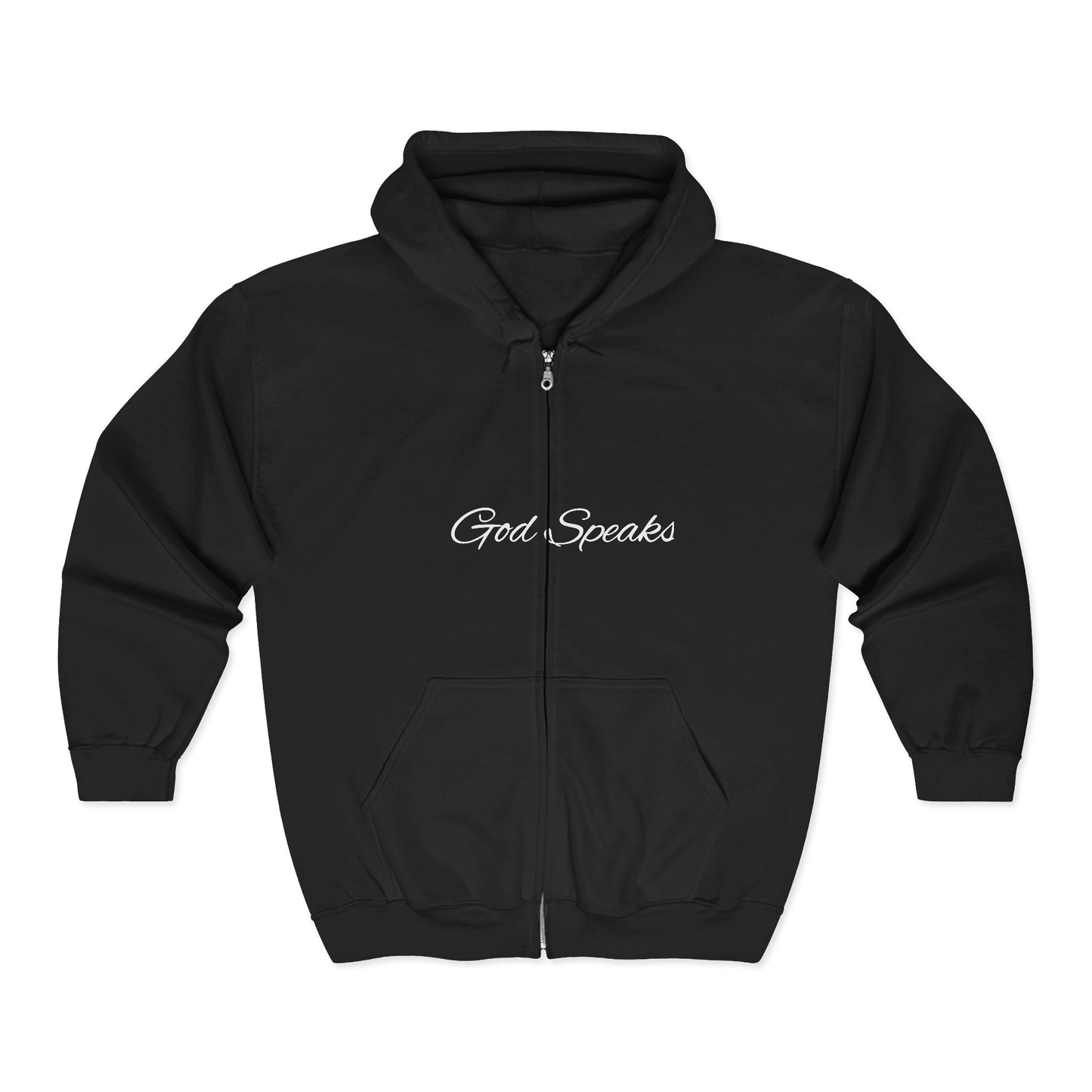 God Speaks Full Zip Hooded Sweatshirt-Signature Numbers-CS