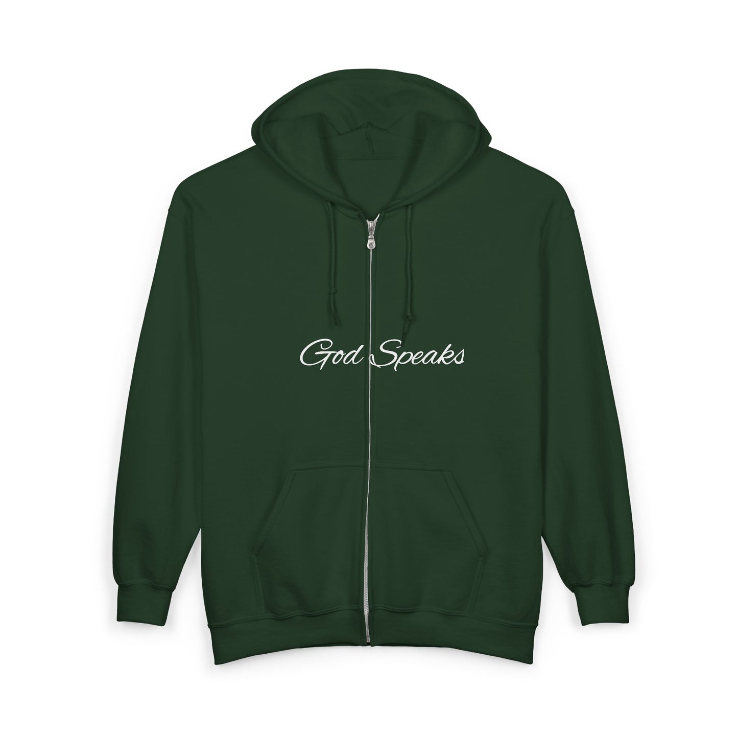 Full Zip Hooded Sweatshirt-Signature Letters-CS
