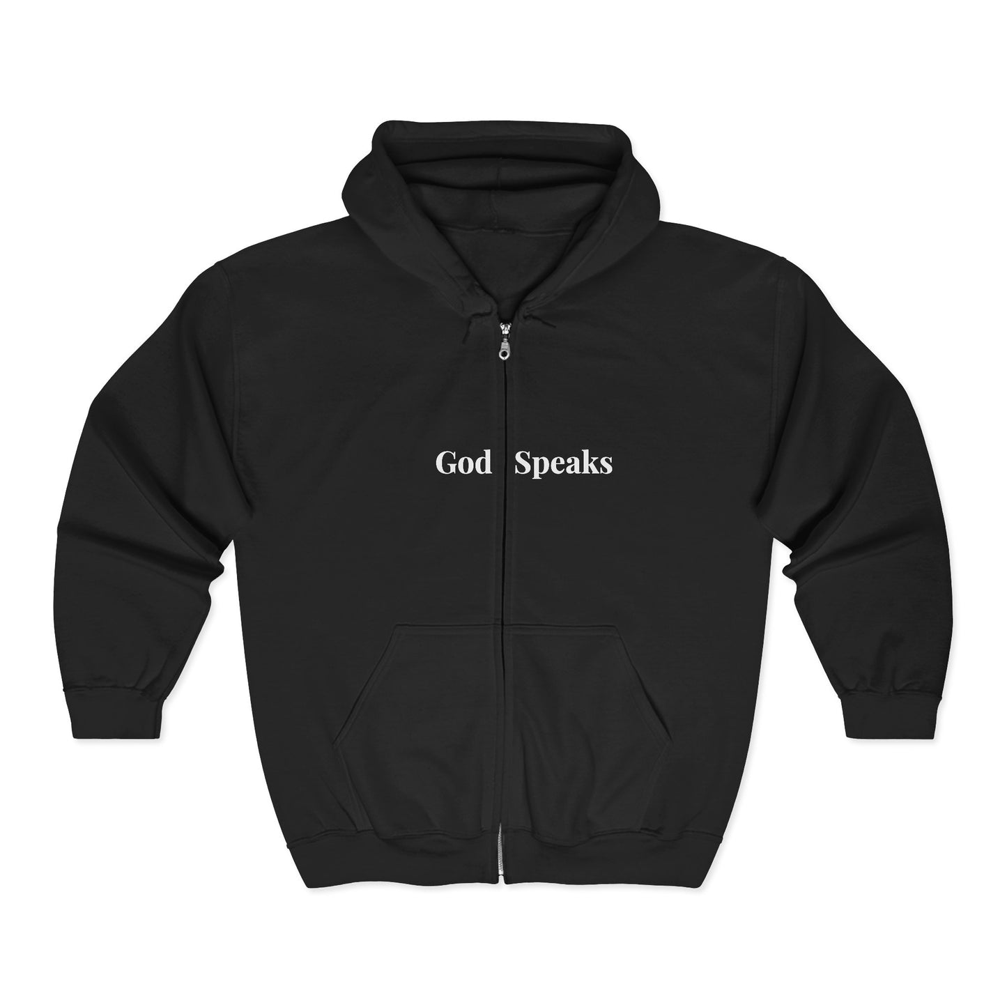 God Speaks Hooded Sweatshirt-Classic Letters-CS