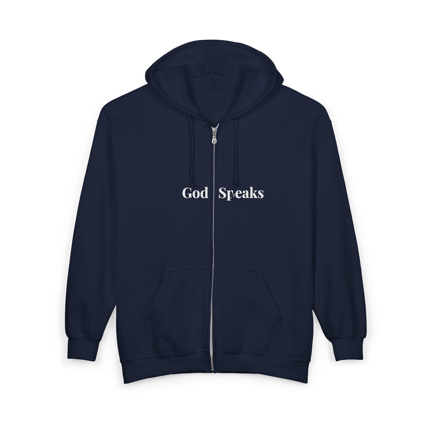 God Speaks Full Zip Hooded Sweatshirt -Classic Numbers-CS
