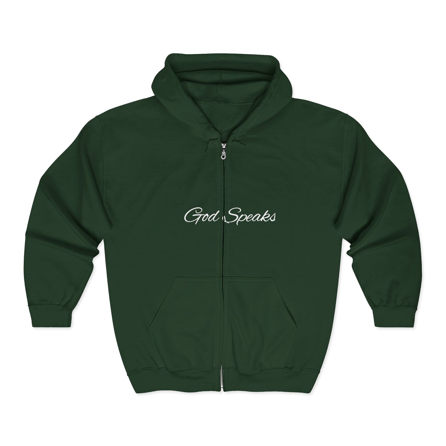 God Speaks Full Zip Hooded Sweatshirt-Signature Numbers-CS