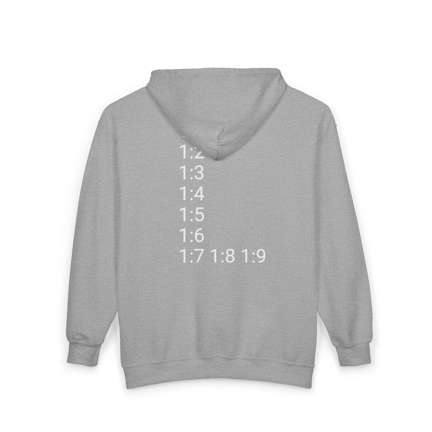 God Speaks Full Zip Hooded Sweatshirt-Signature Numbers-CS