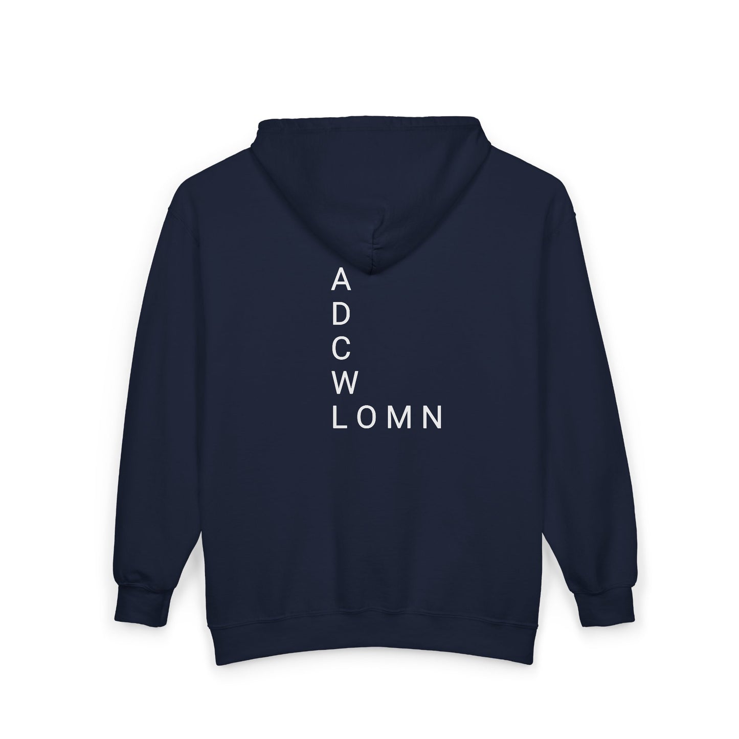 Full Zip Hooded Sweatshirt-Signature Letters-CS