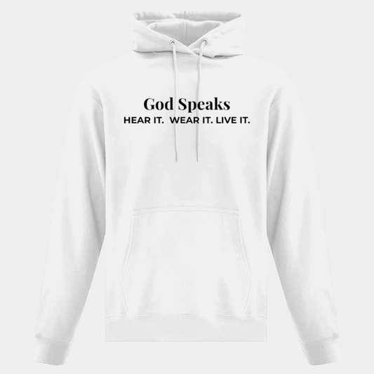 God Speaks Hooded Sweatshirt-HLW