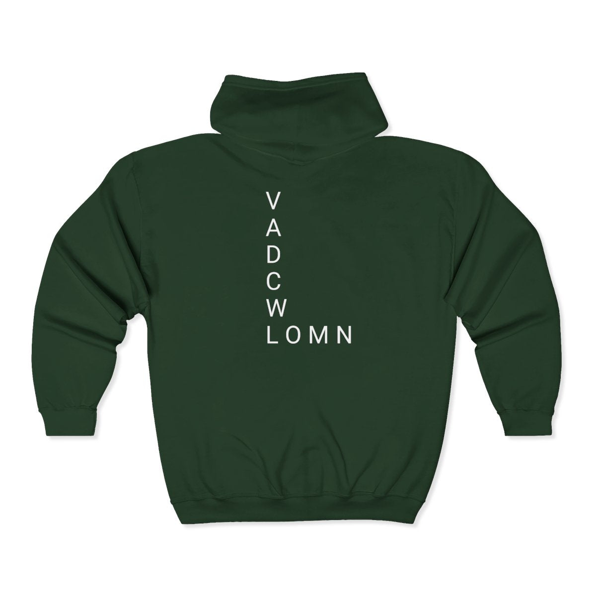God Speaks Hooded Sweatshirt-Zipper Letters